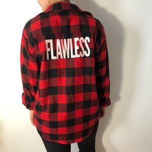 Beyoncé inspired Flawless flannel.